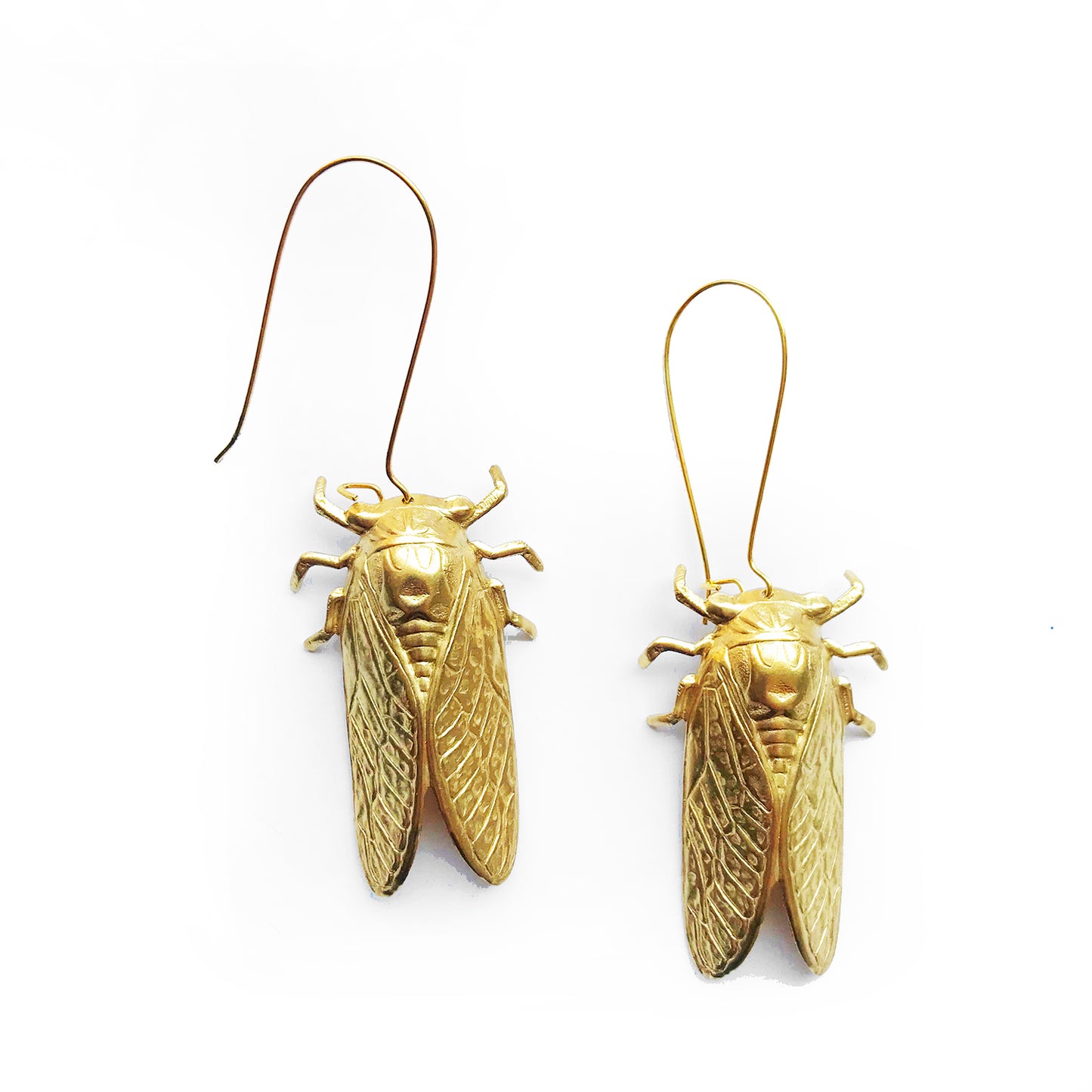 Cicada bug earrings