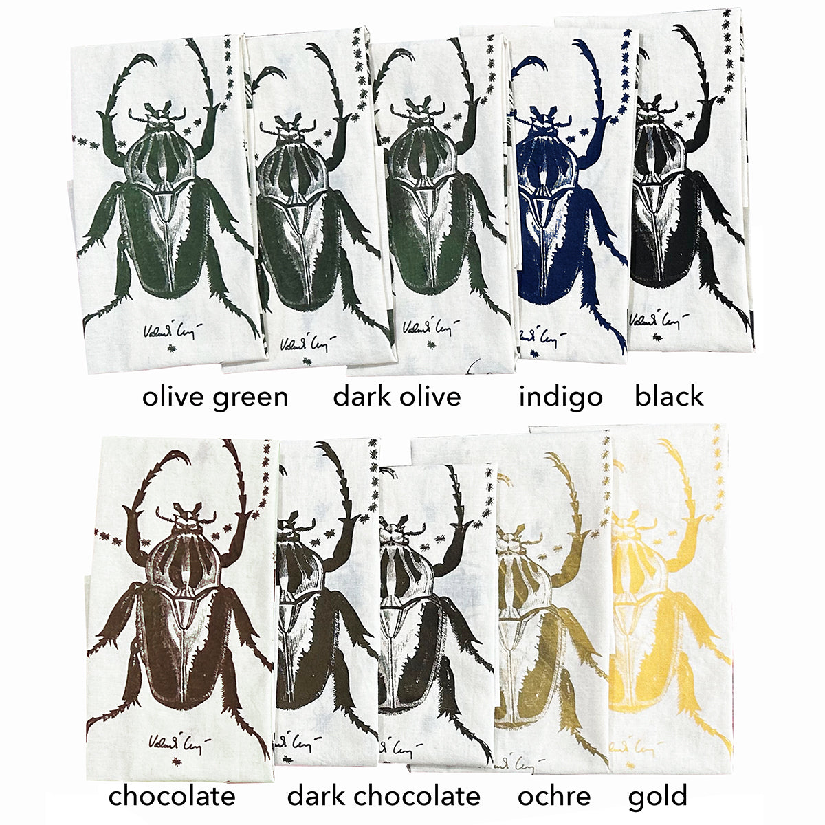 Bug design bandana organic cotton