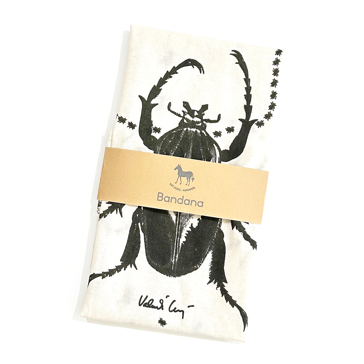 Bug design bandana organic cotton