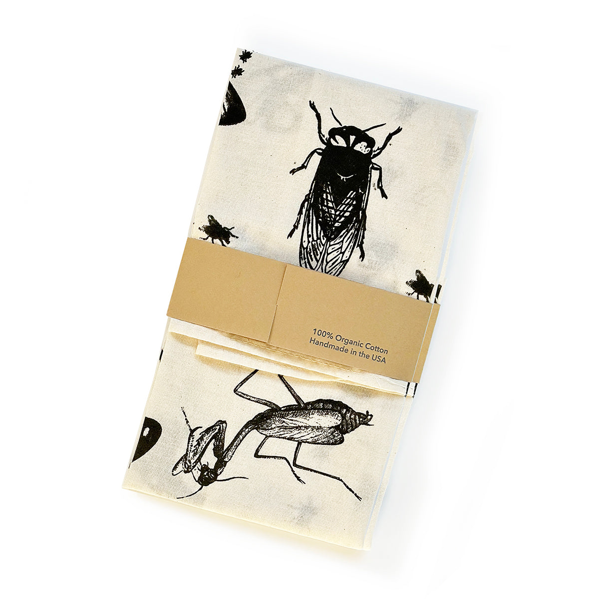 Bug design bandana organic cotton
