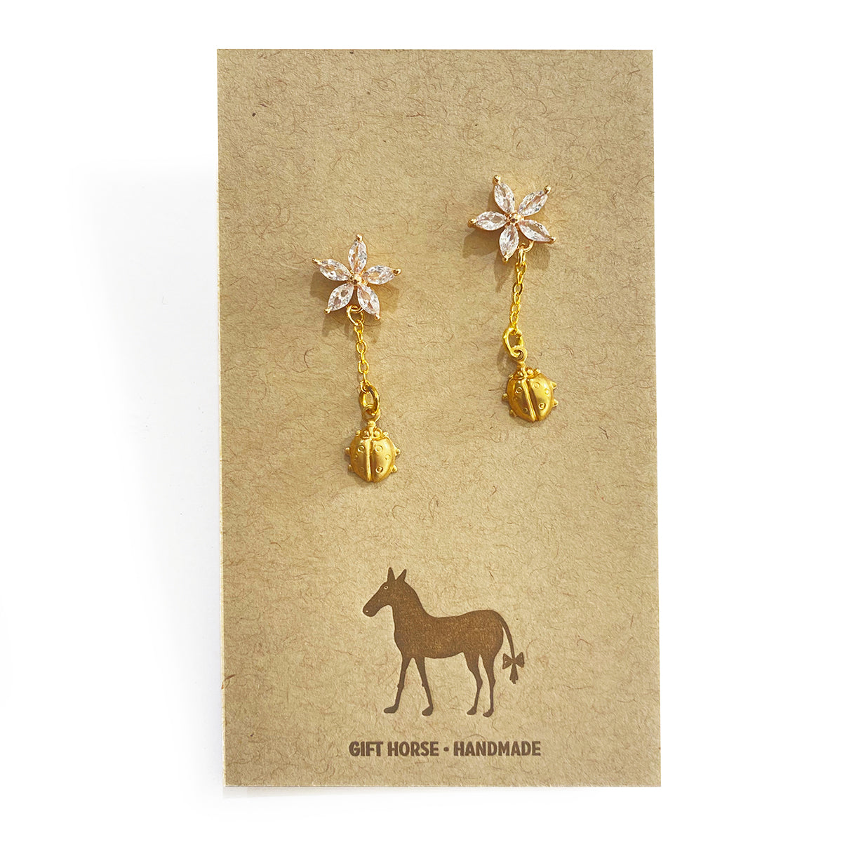 Lady bug earrings