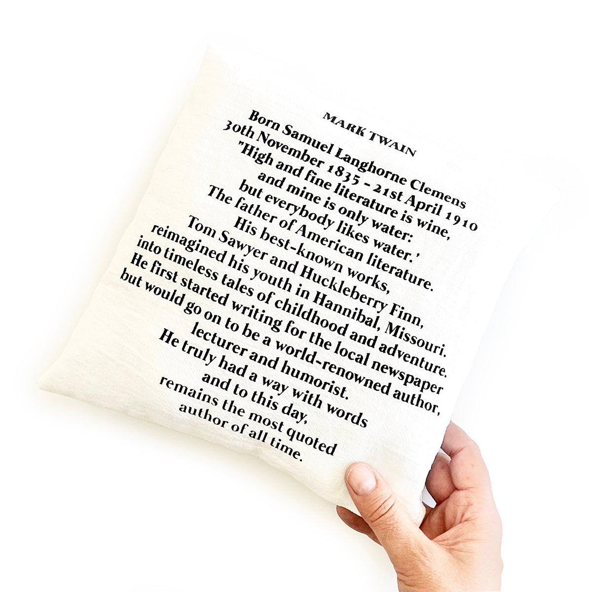 Mark Twain Icon Towel / Pillow