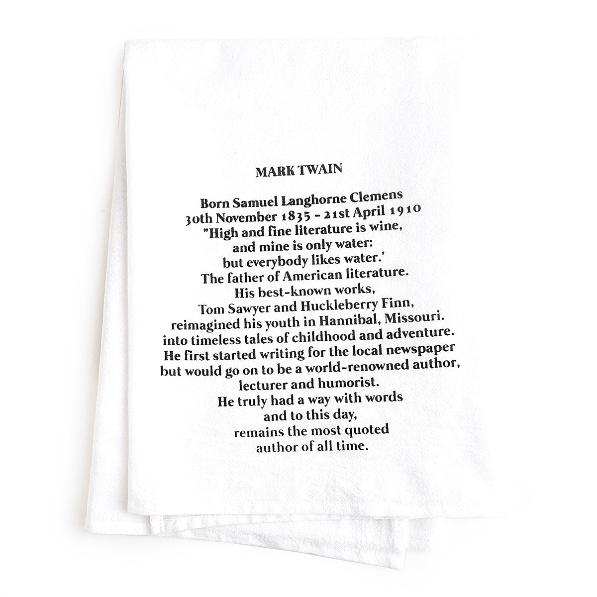 Mark Twain Icon Towel / Pillow