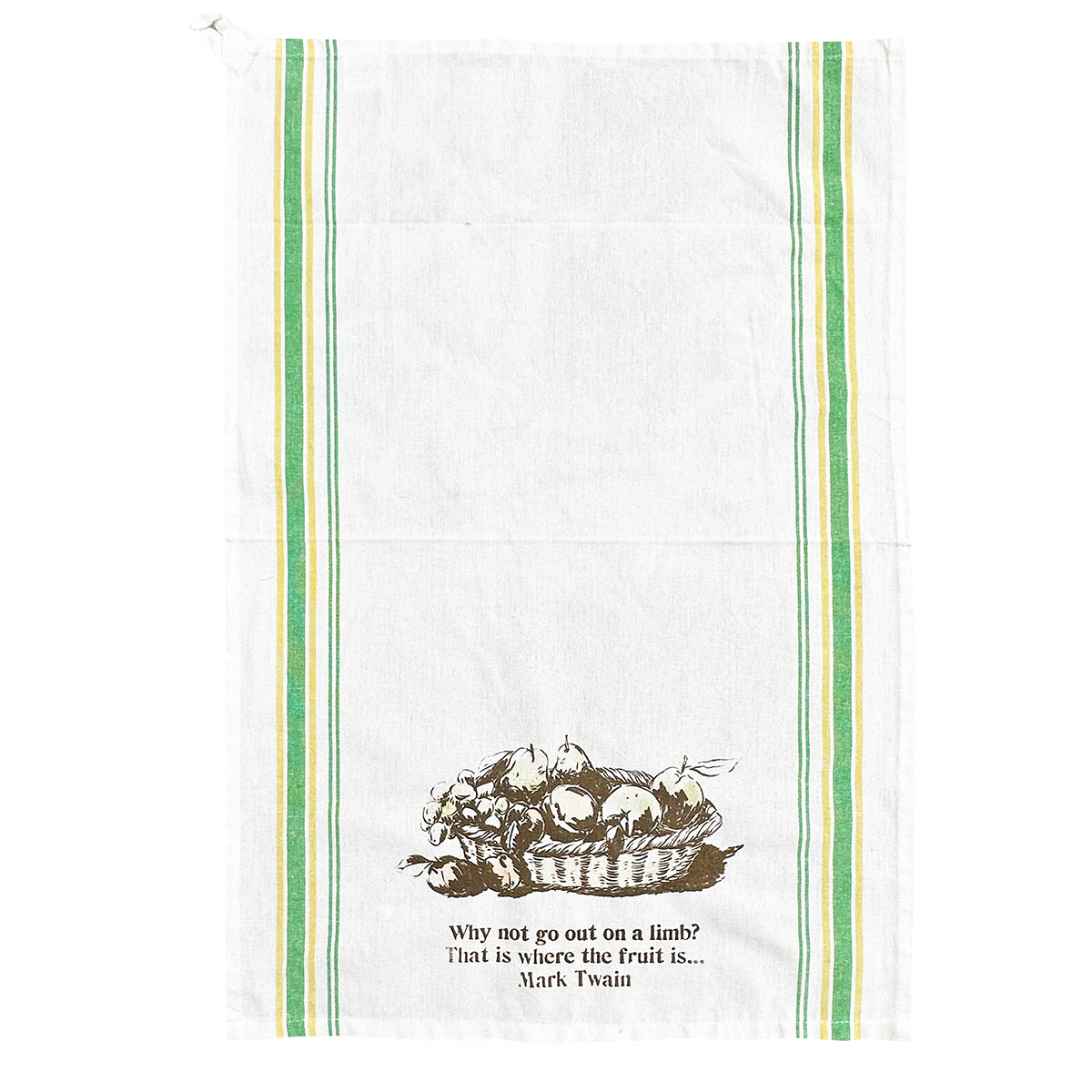 Fruit Mark Twain quote Towel
