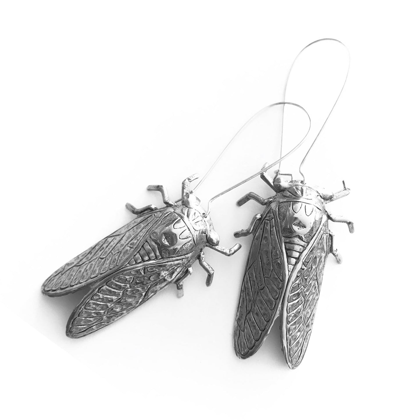 Cicada bug earrings