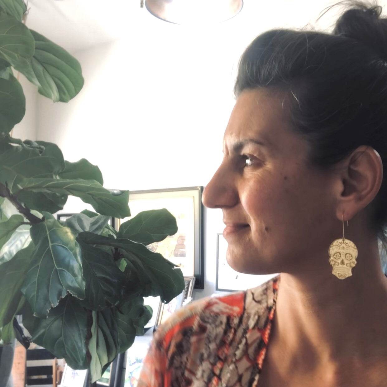 Sugar skull earrings