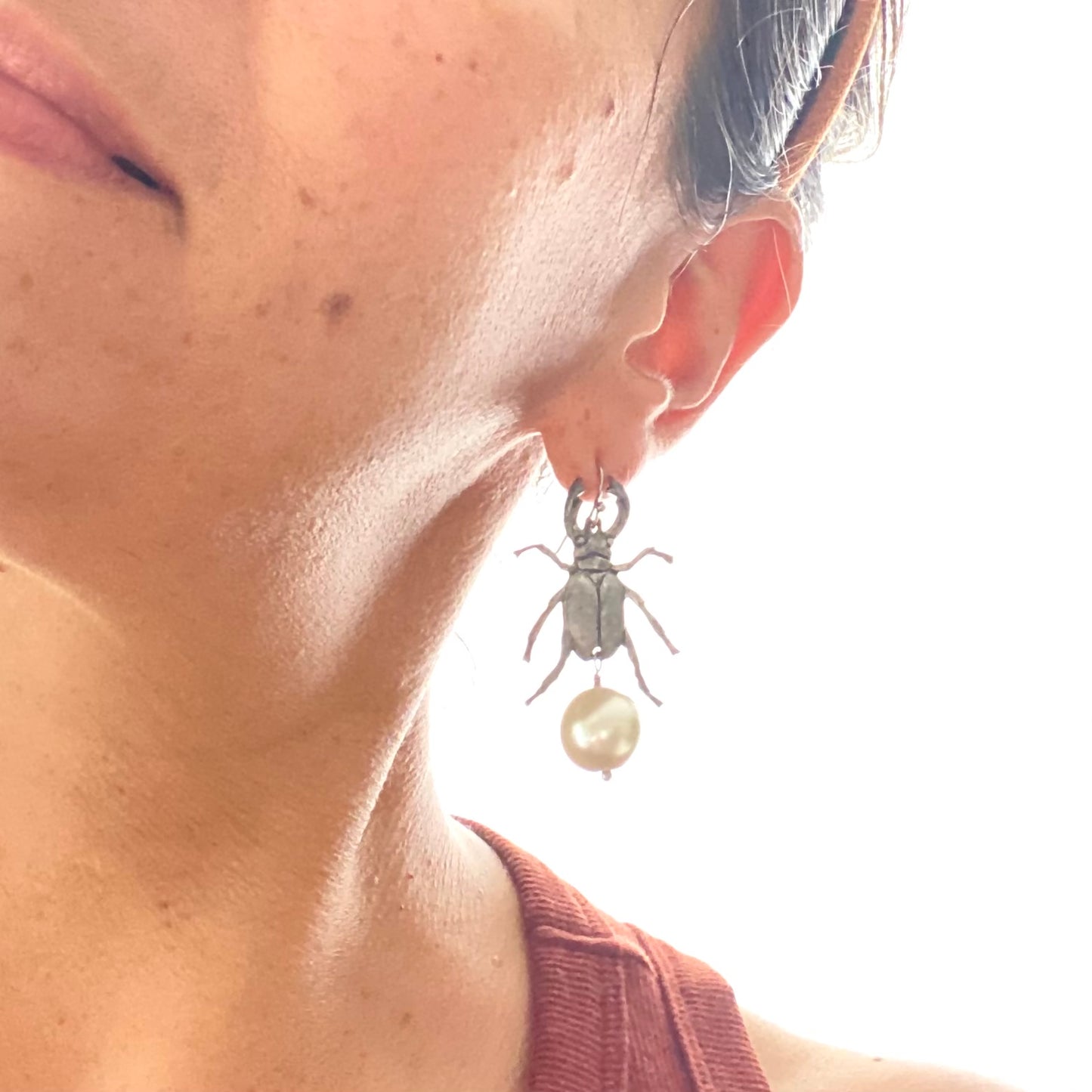Beetle bug earrings
