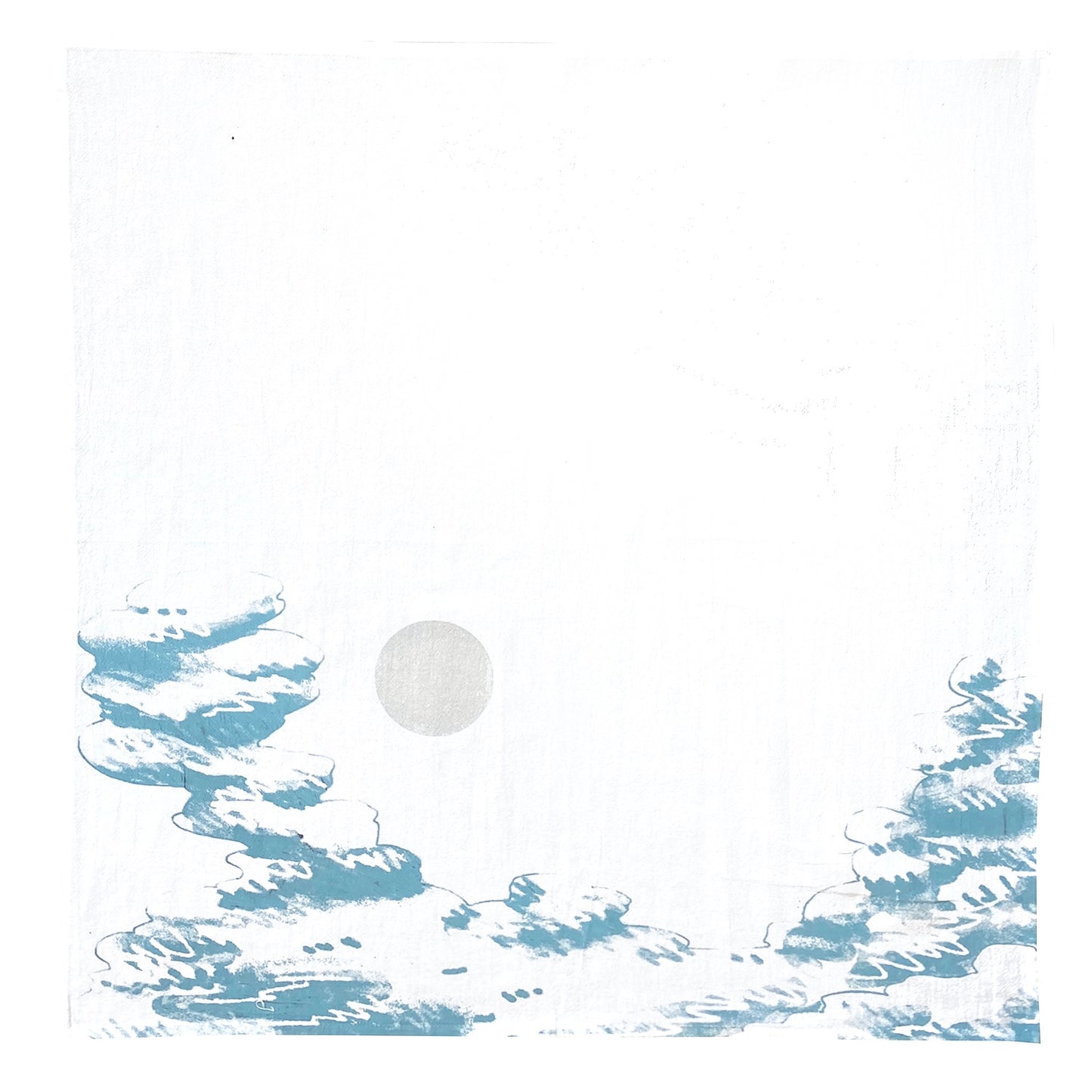Full moon and clouds design Towel