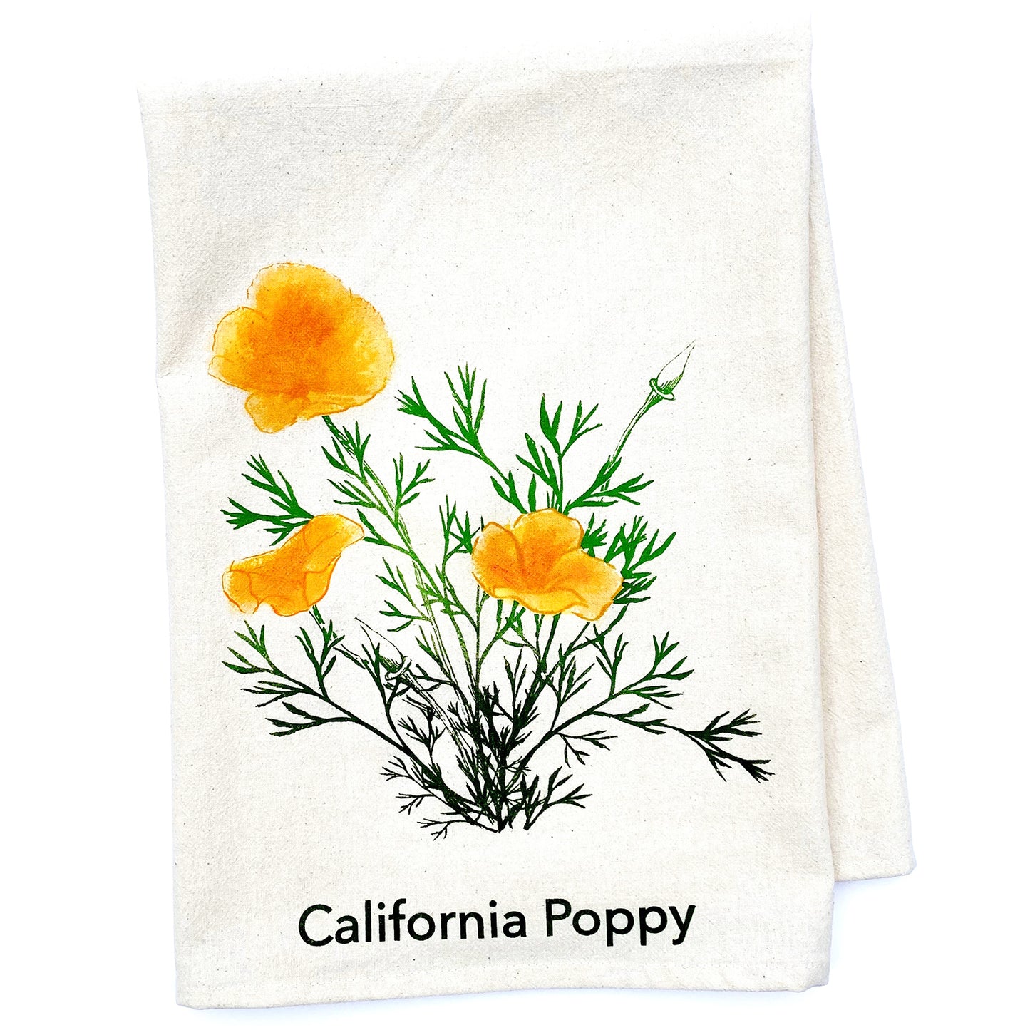 California Poppy towel