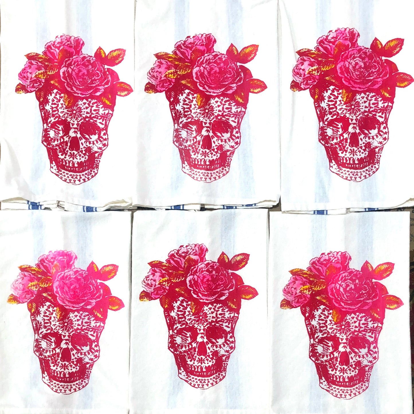 Skull with Flowers