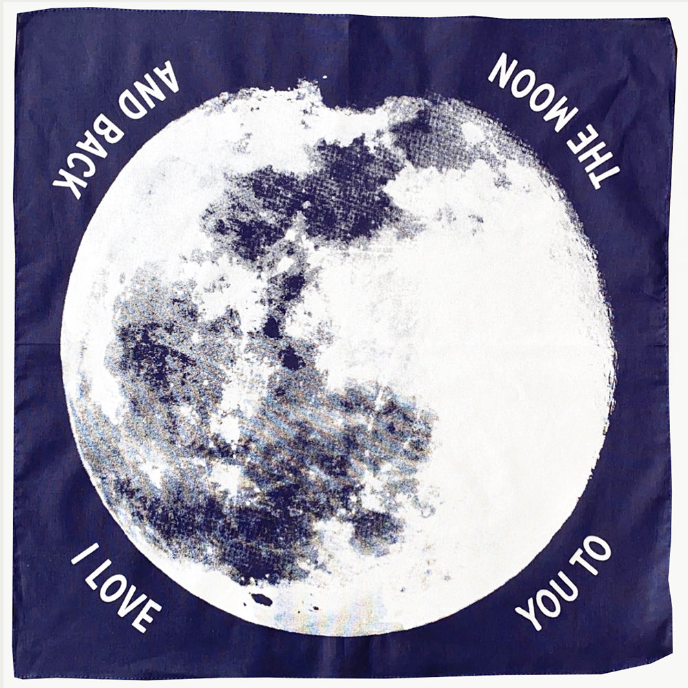 'I love you to the moon and back' bandana