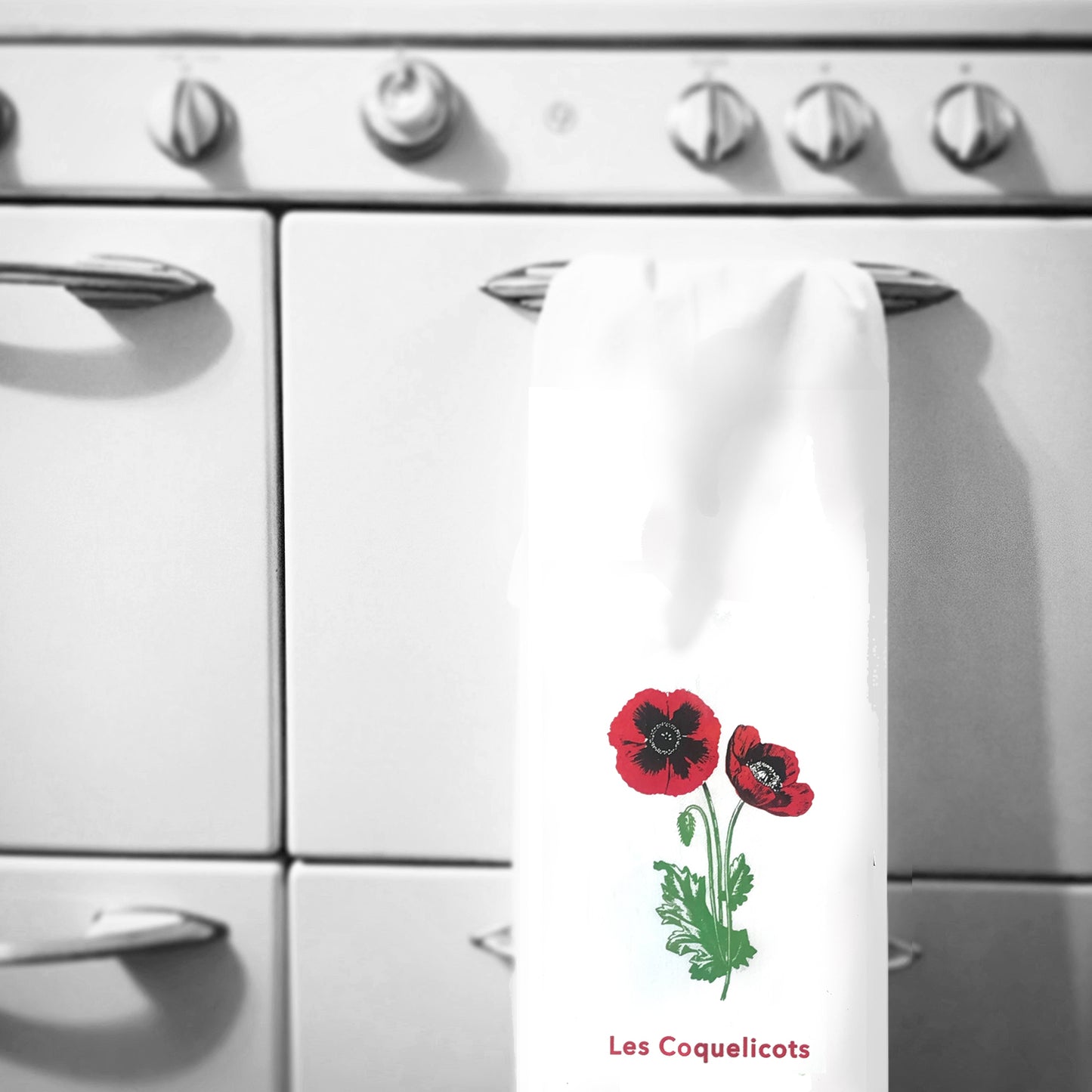 Red Poppy Kitchen Towel
