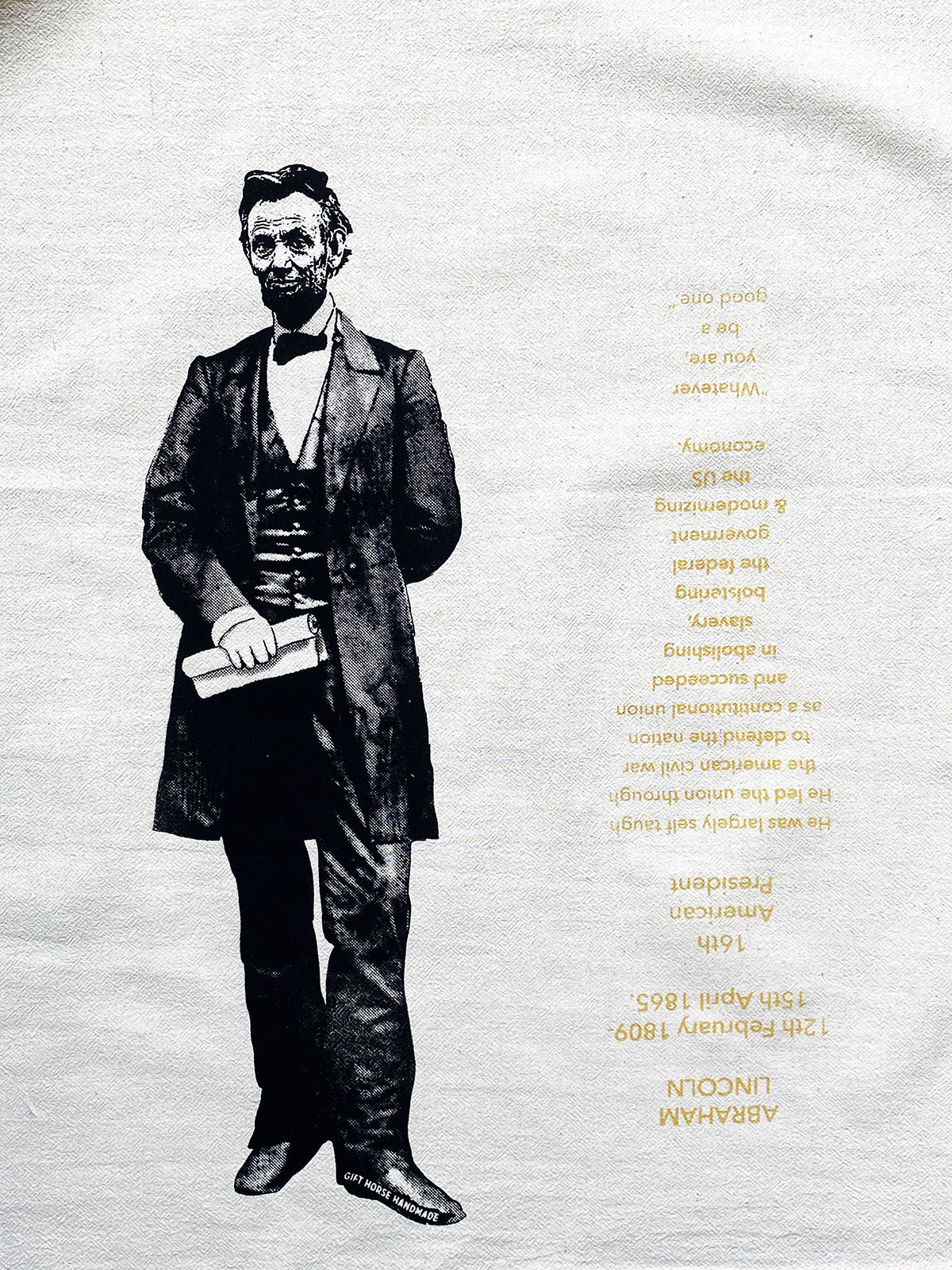 Abraham Lincoln Icon Towel Doll