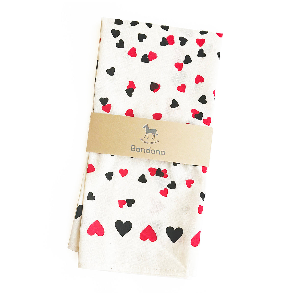 Heart confetti organic cotton bandana