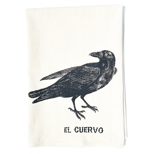 The Crow dish towel