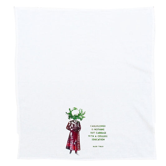 Cabbage Mark Twain quote Towel