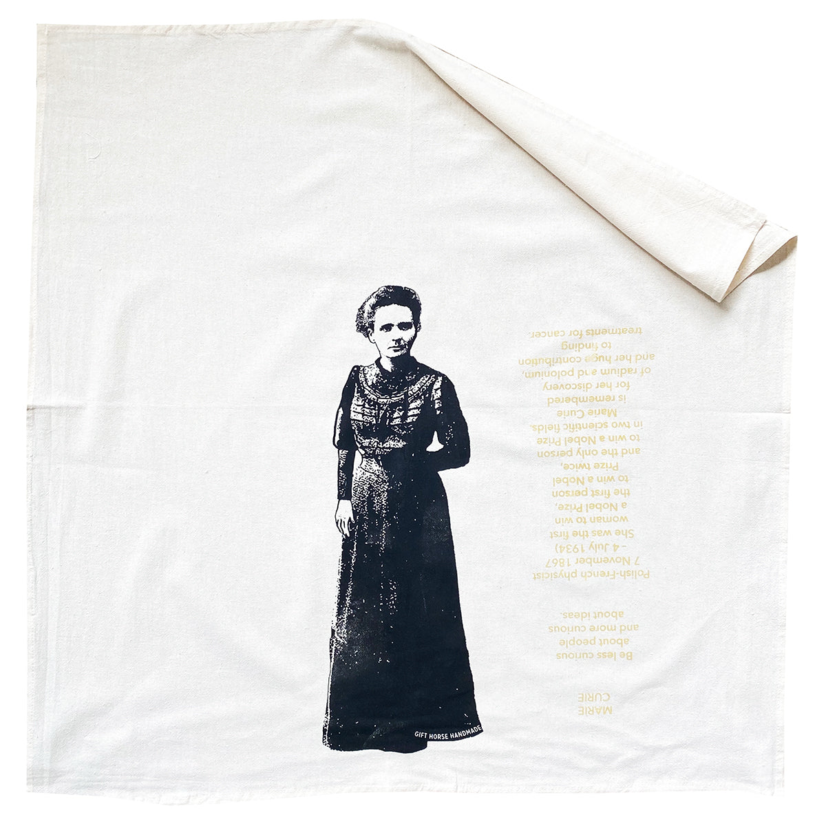 Marie Curie Icon Towel Doll