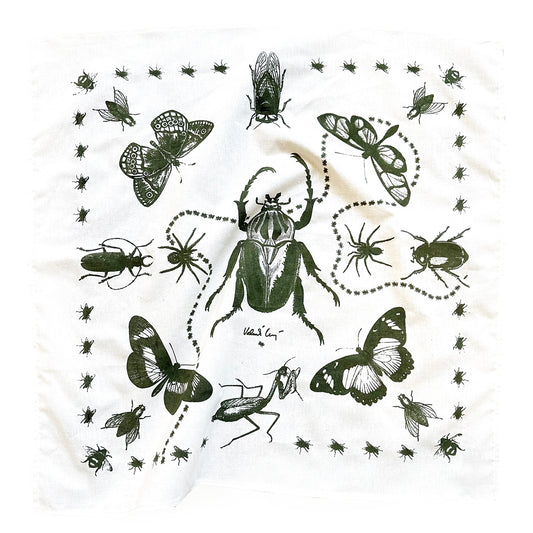 Bug design bandana organic cotton