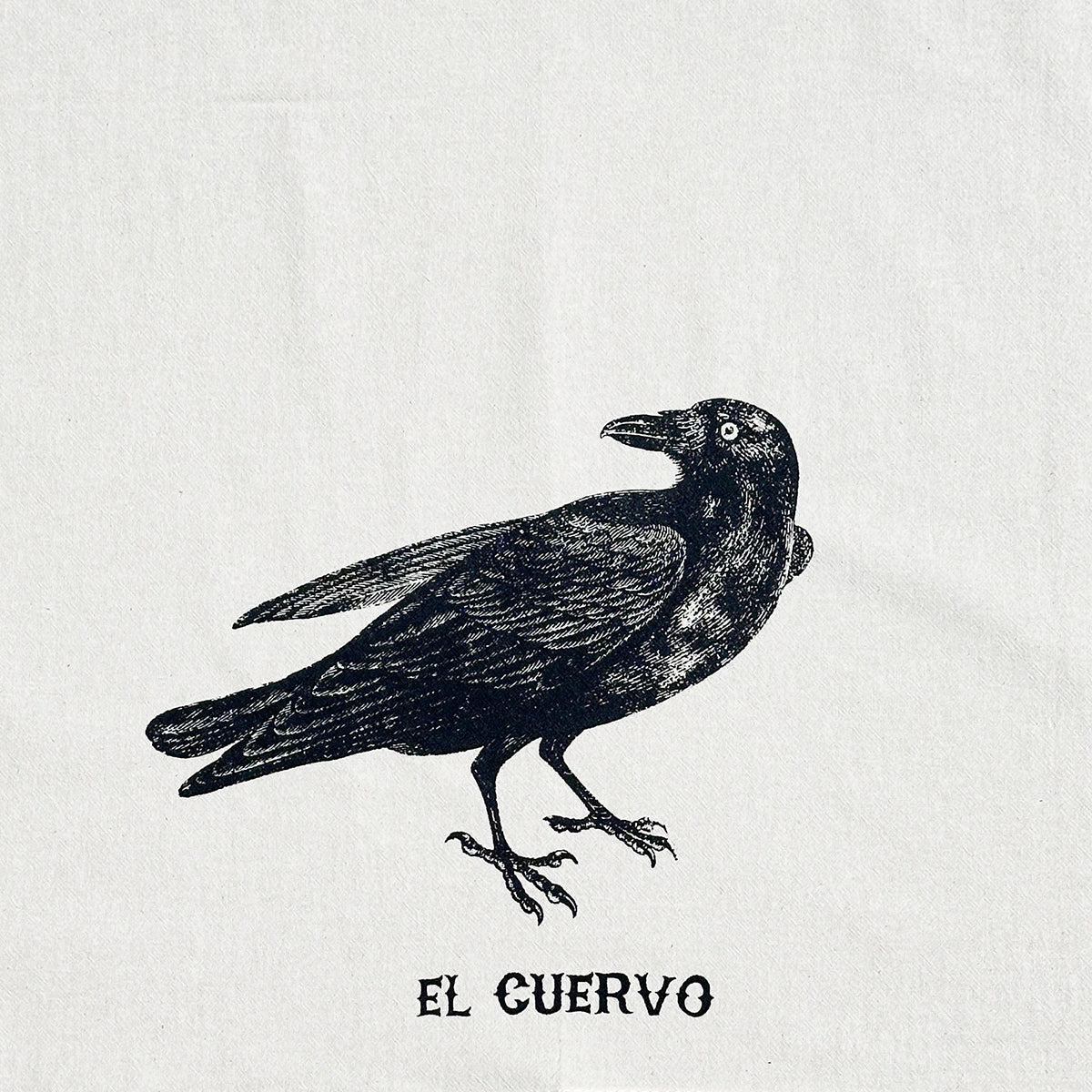 The Crow dish towel