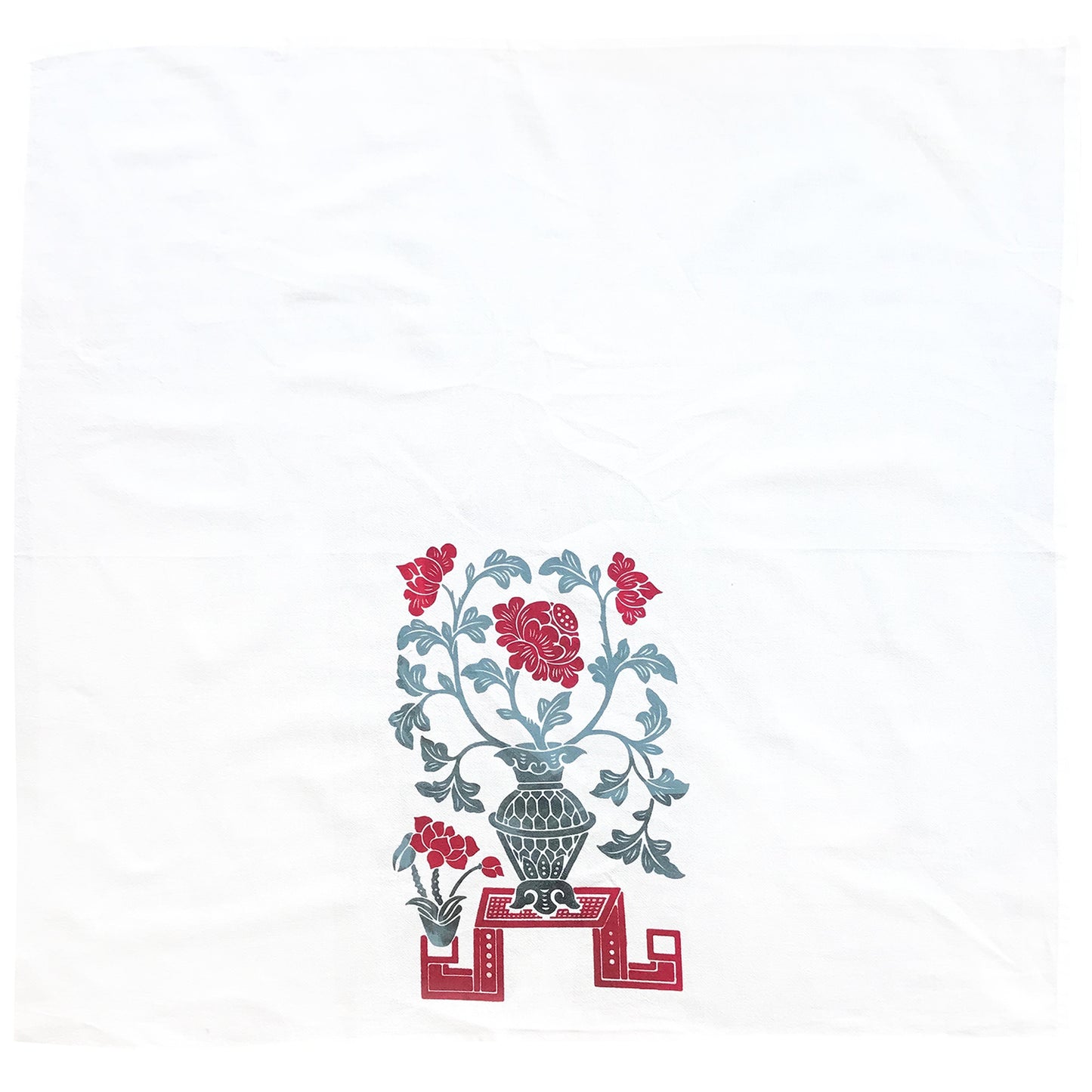 Chinese Flowers Pattern Towel