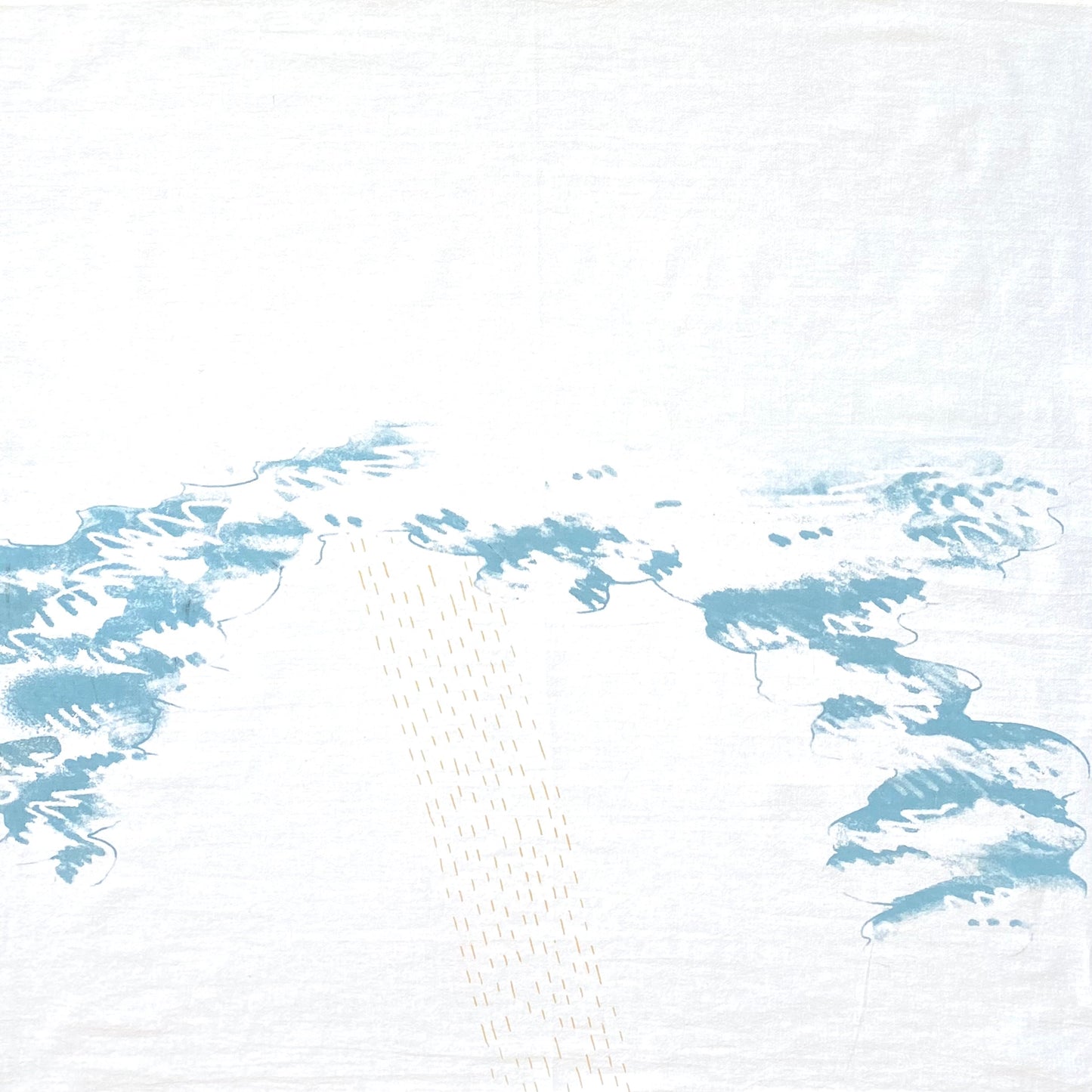 Rain and clouds design towel