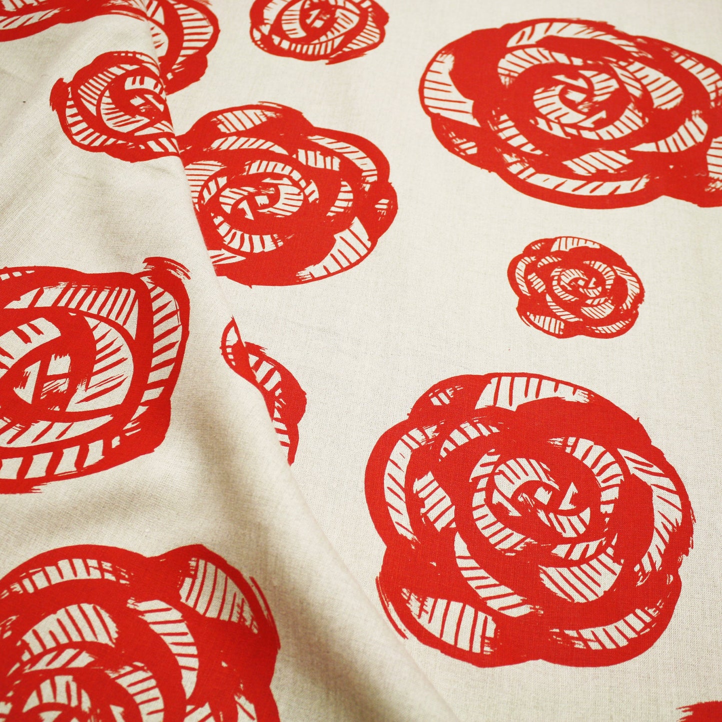 Art Deco Rose fabric design by the yard