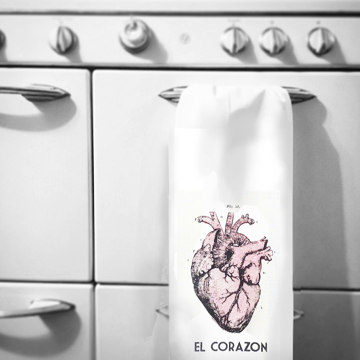 Anatomic Heart El Corazon Towel