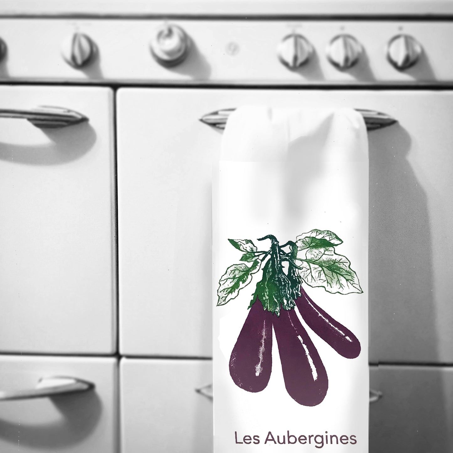 Eggplant Vegetable Kitchen Towel