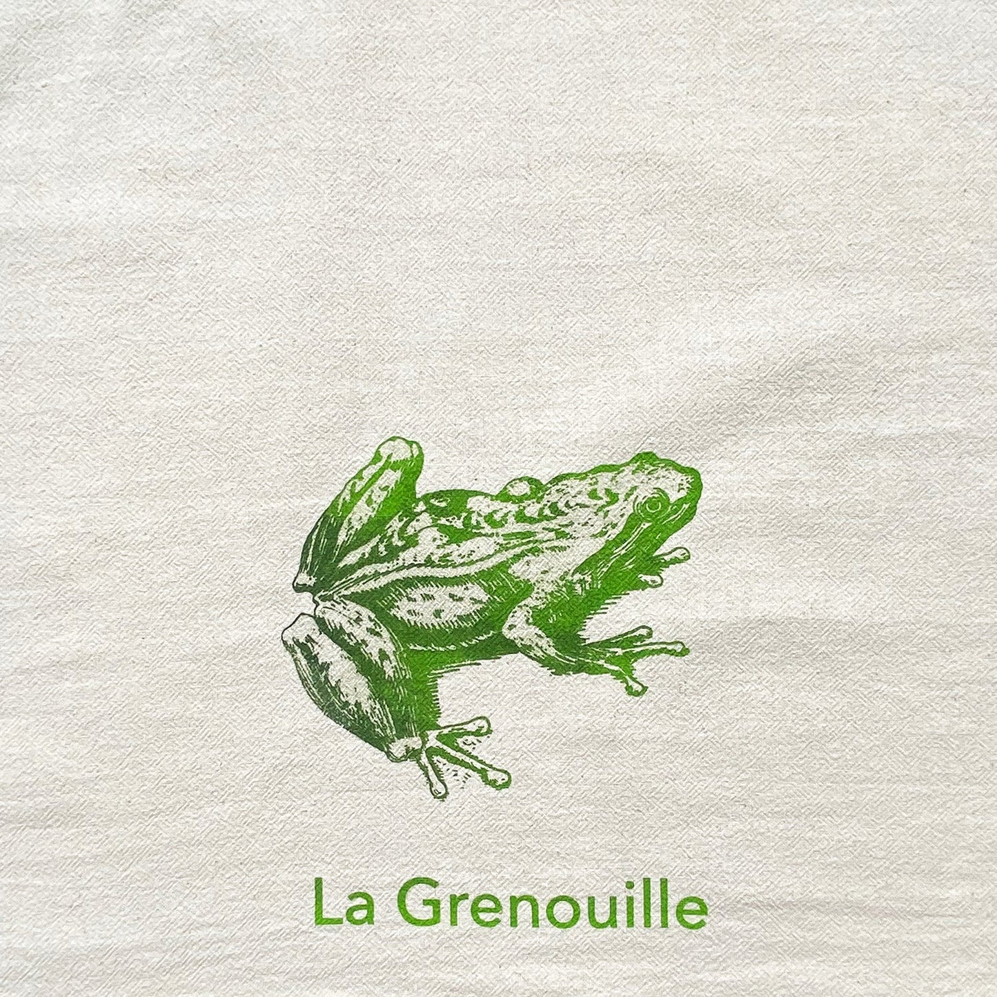 The Frog dish towel, NEW Print!