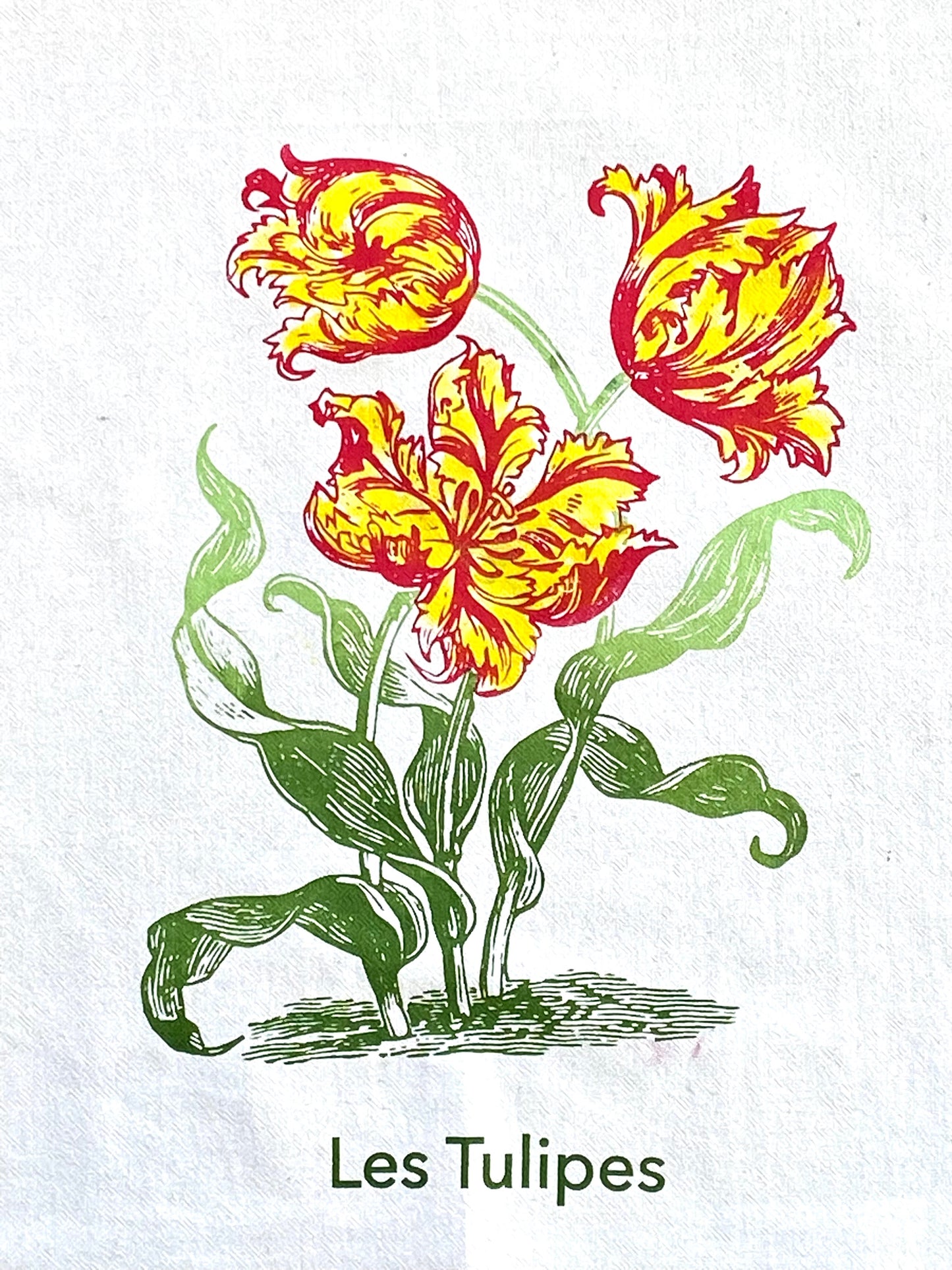 Tulips Botanical Towel